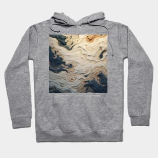 Stylized Surface Texture Hoodie